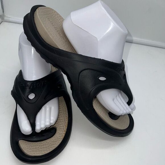 Nothinz Adult Thong Sandals Black L11-12 M9-10 - Picture 3 of 8